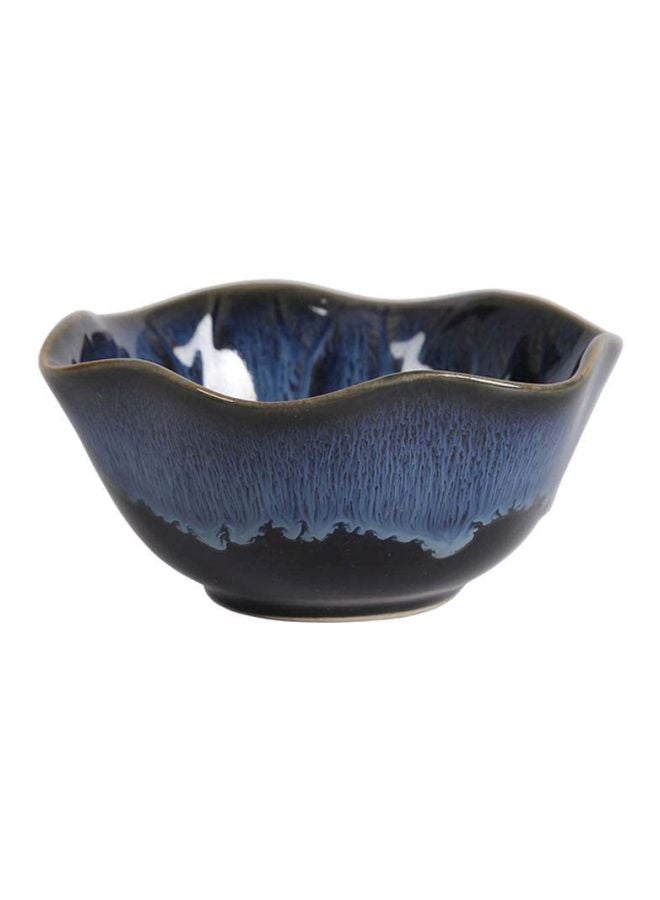 Sharpdo Kiln Eating Bowl Blue/Black 11x5cm  - Image 1