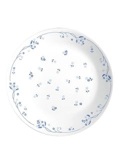 Corelle 6-Piece Livingware Glass Lunch Plate Set White/Blue 6x21cm  - Image 2