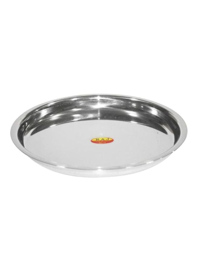 RAJ - Stainless Steel Dinner Plate Silver 28cm - Image 1