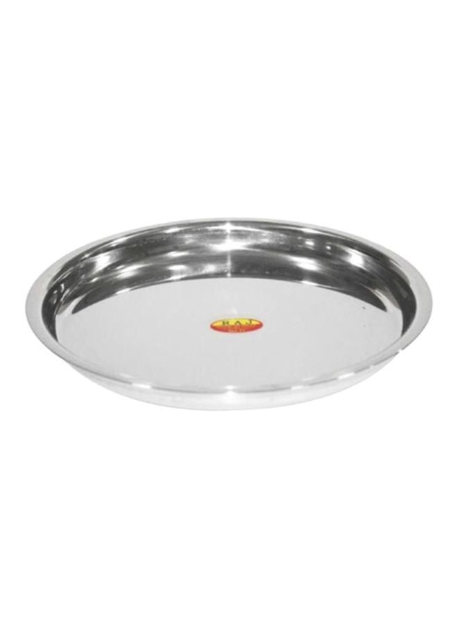 RAJ Steel Plate Silver 33cm 