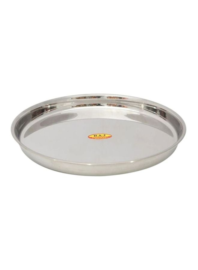 RAJ Stainless Steel Beaded Plate Silver 26.5cm 