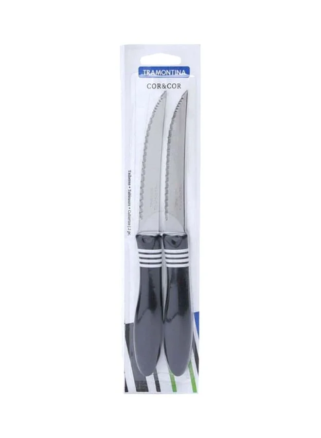 TRAMONTINA 2-Piece Cor And Cor Steak Knife Set