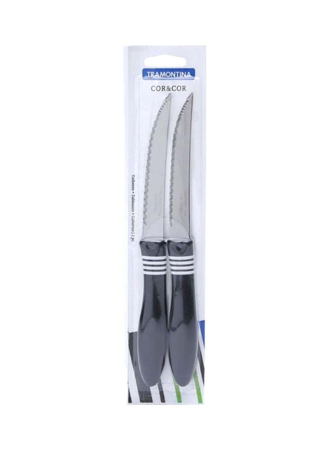 TRAMONTINA 2-Piece Cor And Cor Steak Knife Set Multicolour 225x23x14mm  - Image 2