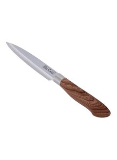 DELCASA Utility Knife Black/Brown/Silver 5inch  - Image 2