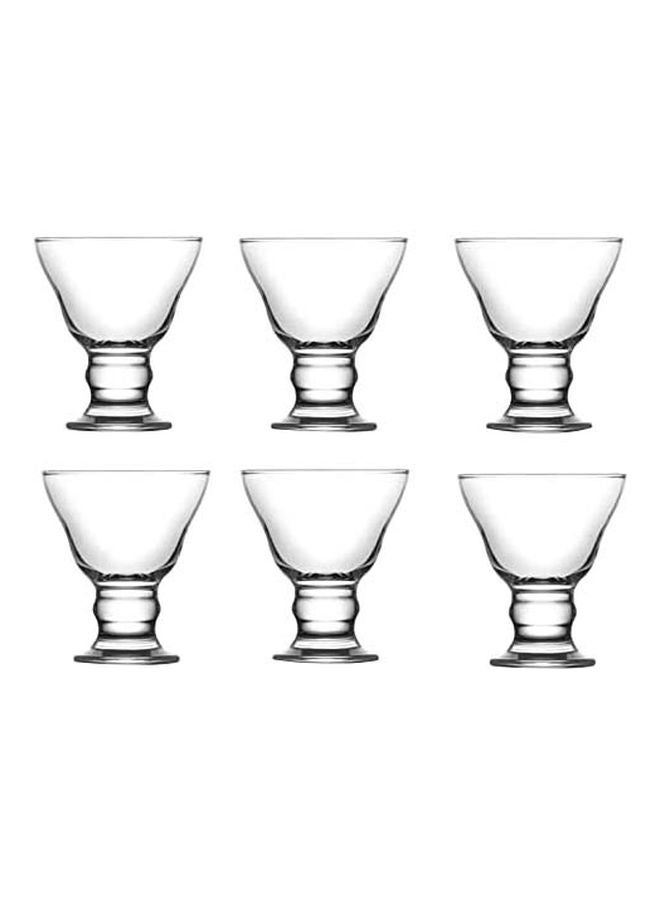 لاف طقم أوعية أوريون للآيس كريم، 6 قطع شفاف 250ملليلتر - Image 1