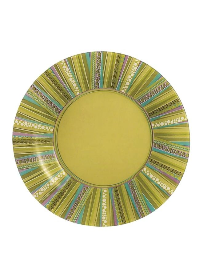 Luminarc 6-Piece Palm Tree Dessert Plates Green/Purple 19cm 