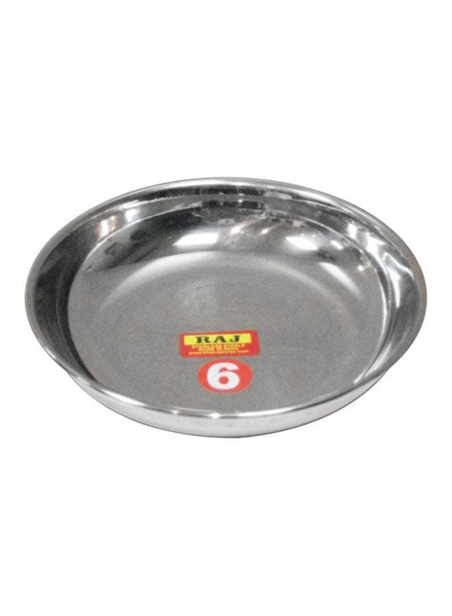 RAJ Halwa Plate Silver 11.5cm 