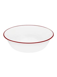 Corelle 3-Piece Livingware Serving Bowl White/Classic Cafe Red  - Image 2
