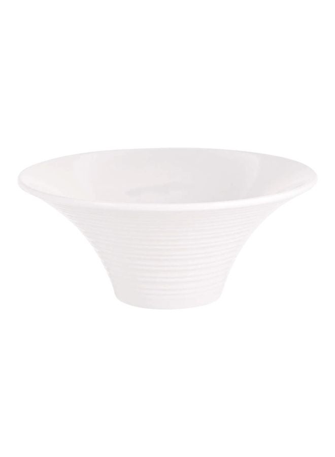 دينويل سلطانية على شكل زهرة من قطعتين أبيض - Image 2