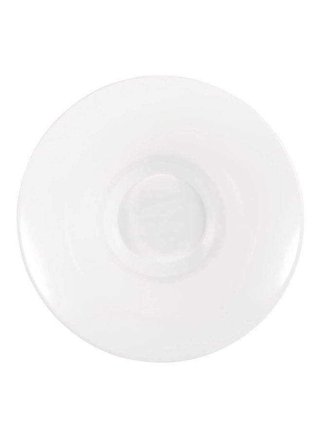 دينويل سلطانية على شكل زهرة من قطعتين أبيض - Image 4