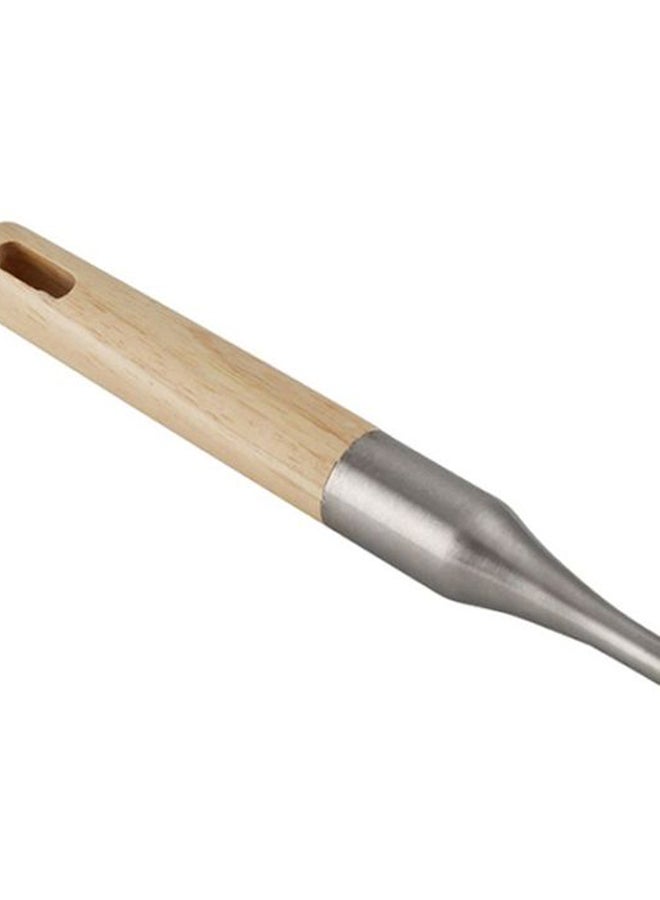 Berger Stainless Steel Meat Fork With Rubber Wood Handle Silver - Image 4