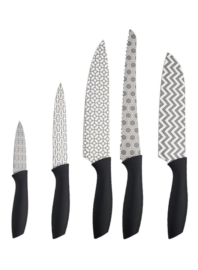 BERGNER - 5-Piece Velten Knife Set Black/Silver - Image 1