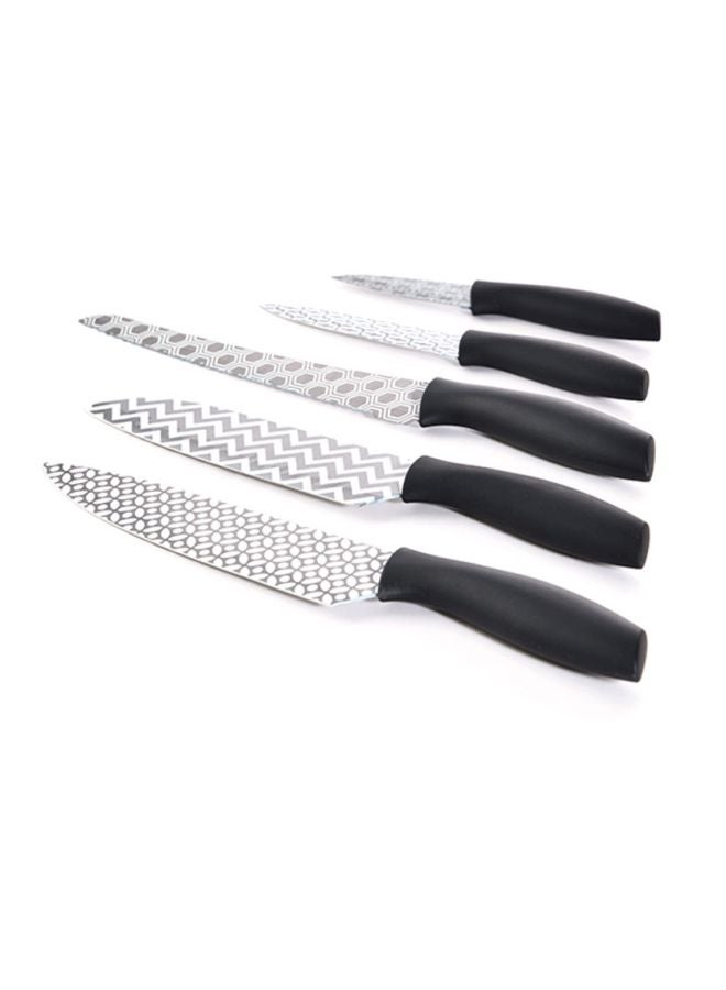 BERGNER - 5-Piece Velten Knife Set Black/Silver - Image 1