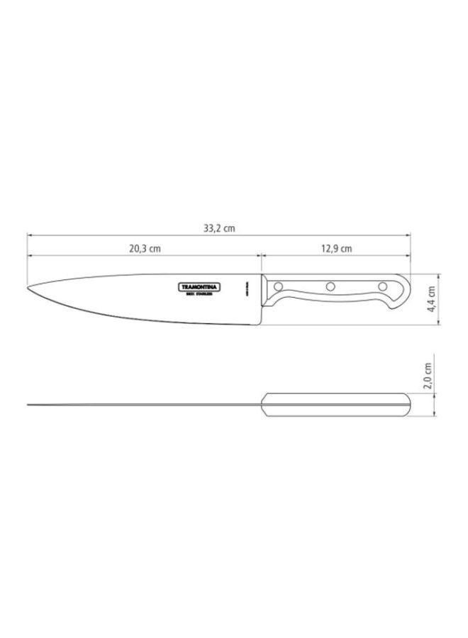 TRAMONTINA Cooks Knife Black/Silver 33.2x2cm  - Image 2