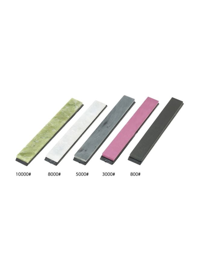 Decdeal - 5-Piece Knife Sharpener Set Pink/Grey/Green 158x20x9mm - Image 1