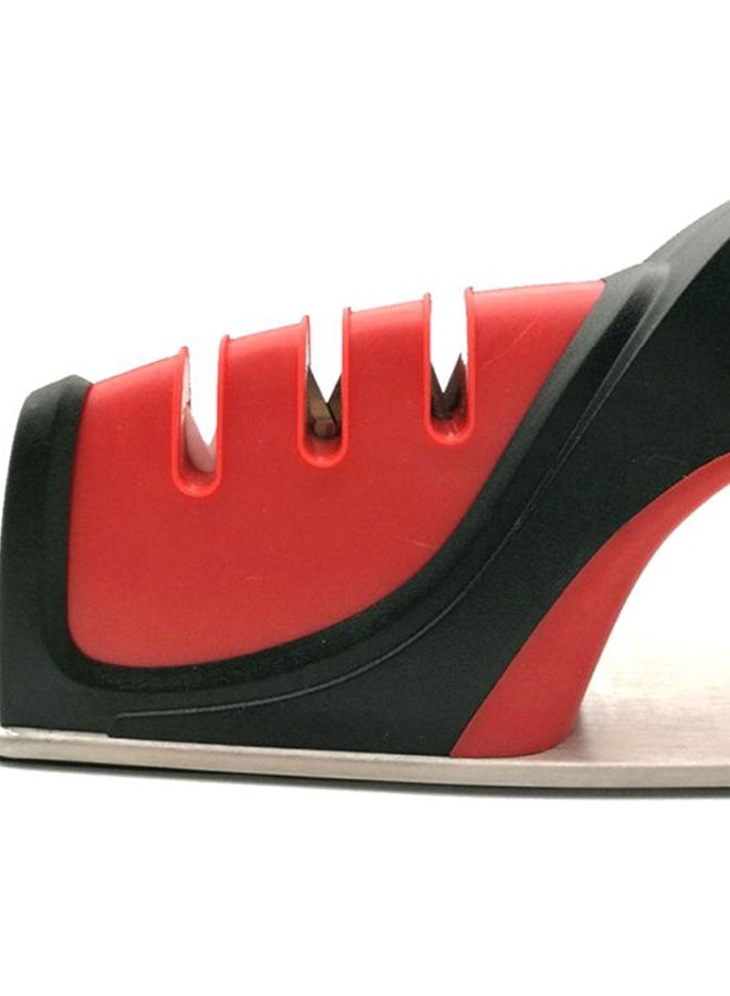 Sharpdo 3-In-1 Knife Sharpener Red/Black/Silver 21.2x5.2x9.5cm - Image 4