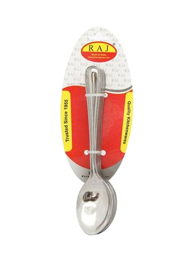 RAJ 12-Piece Royal Dessert Spoon Set Silver 0.4x8.6x22cm  - Image 2