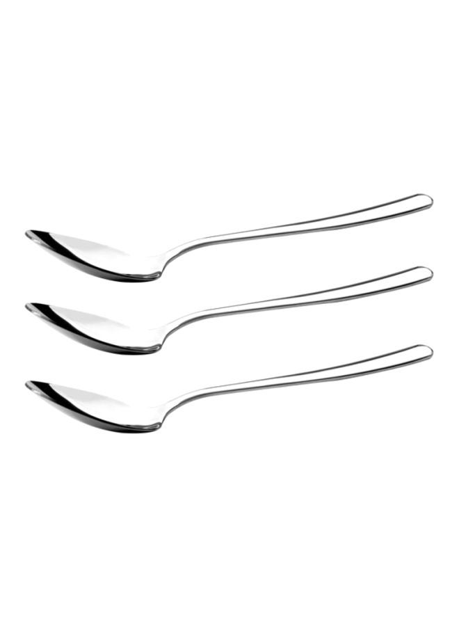 Royalford - Dinner Spoon 20Cm 3Pcs 100% Food Grade Stainless Steel Silver Silver - Image 1