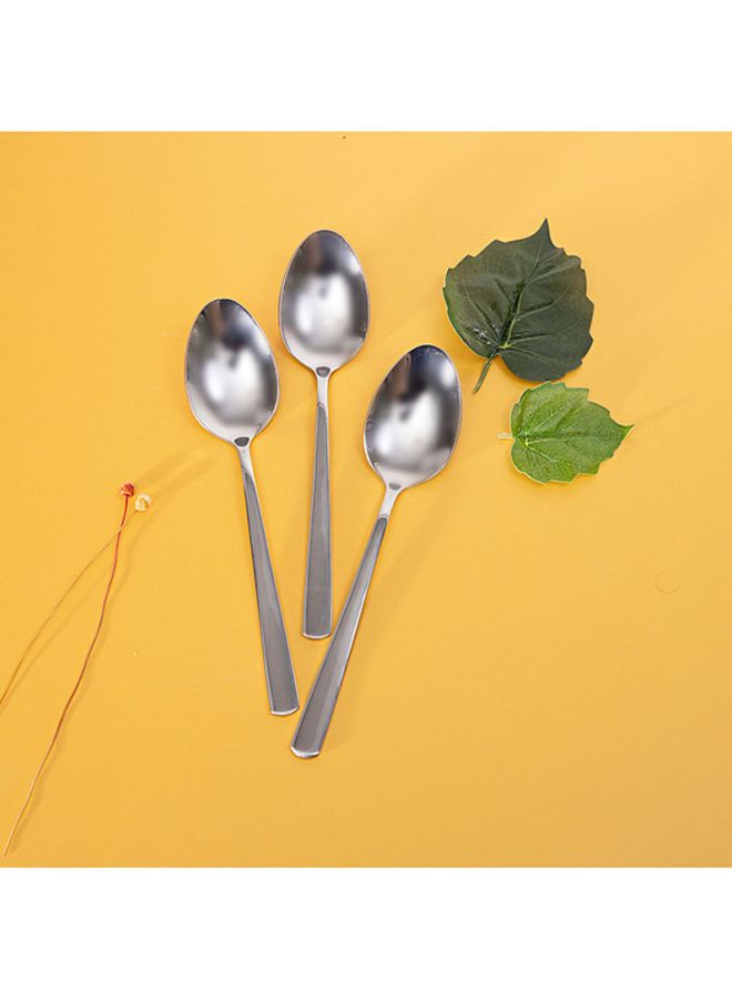Royalford - Dinner Spoon 20Cm 3Pcs 100% Food Grade Stainless Steel Silver Silver - Image 1