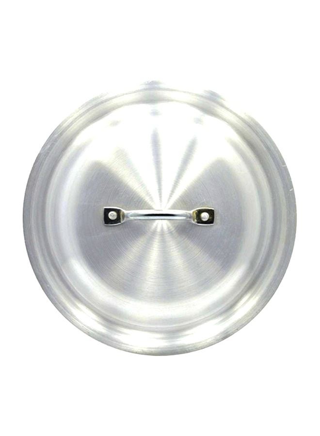 10-Piece Aluminium Cooking Pot Set Silver 18, 20, 23, 26, 28cm