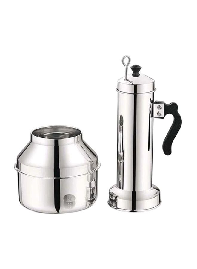 Royalford Stainless Steel Puttu Maker With Pot And Handle Multicolor Silver 127x234x347mm  - Image 1