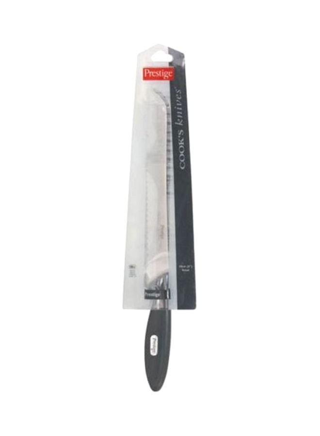 Prestige Bread Knife - Cooks Silver/Black 20cm  - Image 1