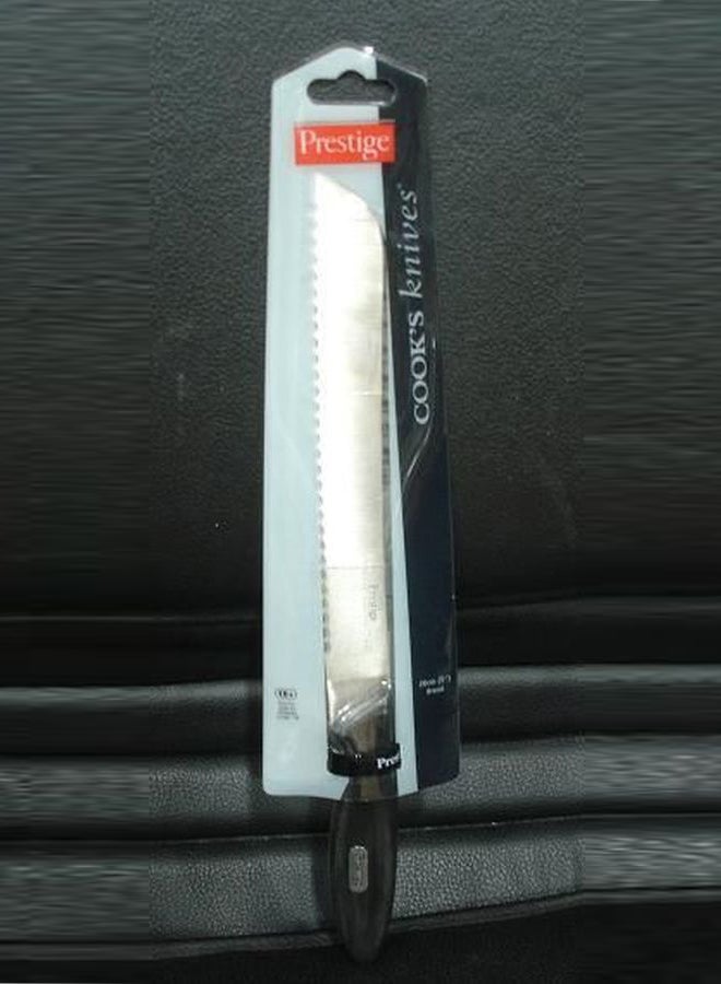 Prestige Bread Knife - Cooks Silver/Black 20cm  - Image 3