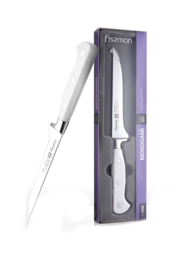 Monogami Non Stick Graphite Boning Knife White/Silver 6inch