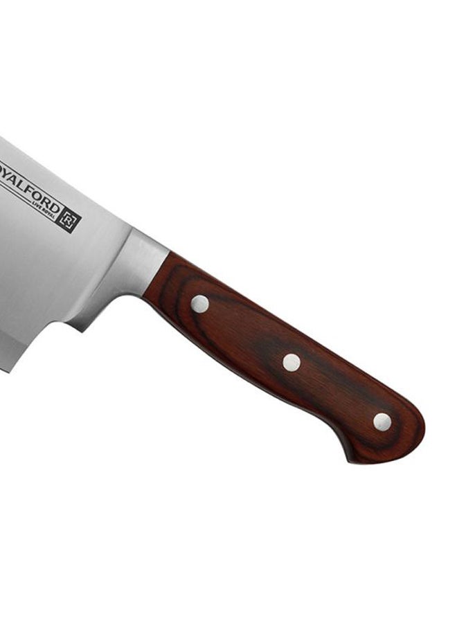 Royalford Chef Knife Wooden Color Handle/Silver 6inch  - Image 3