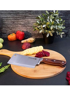 Royalford Chef Knife Wooden Color Handle/Silver 6inch  - Image 5