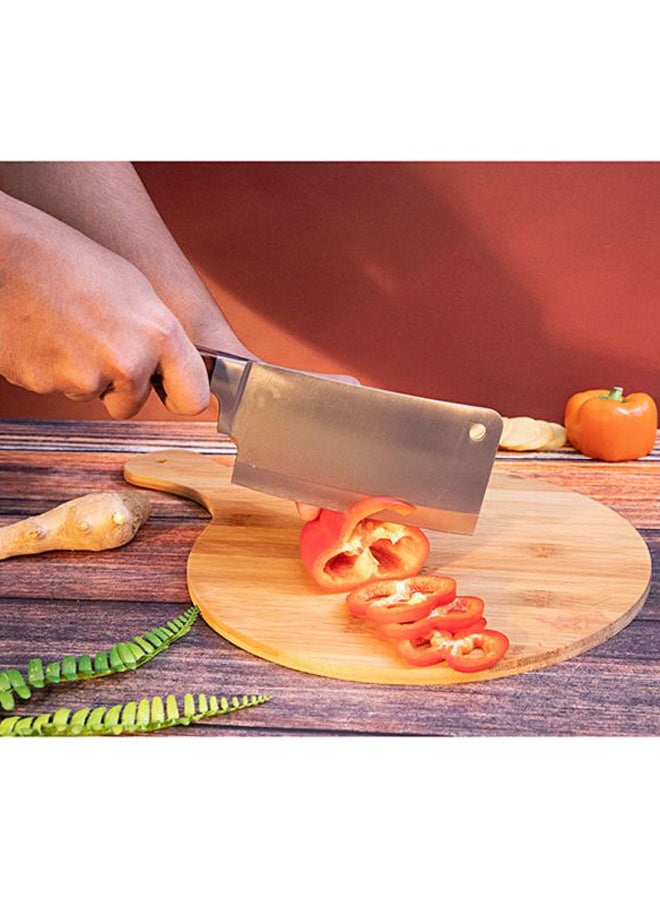 Royalford - Chef Knife Wooden Color Handle/Silver 6inch - Image 1