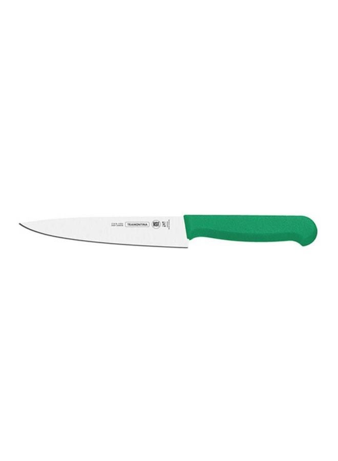 TRAMONTINA Meat Knife Green/Silver 10inch  - Image 1