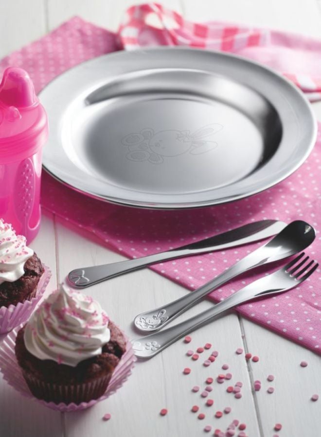 TRAMONTINA 3-Piece Child's Flatware Set Silver  - Image 3