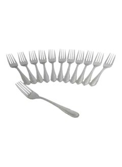 Alsaif 12-Piece Fork Set Silver 