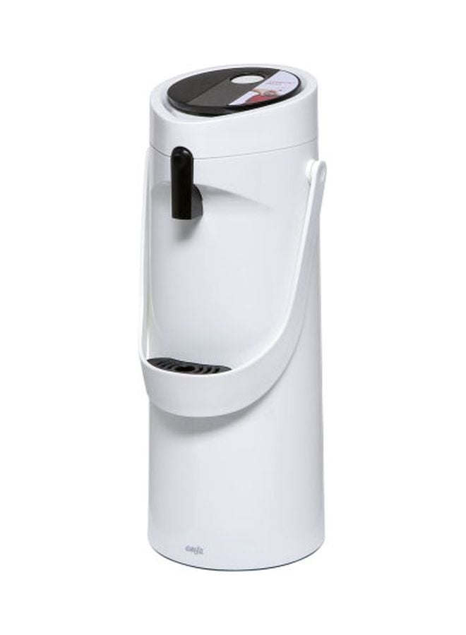Double Wall Heat Insulated Vacuum Flask White 1.9Liters