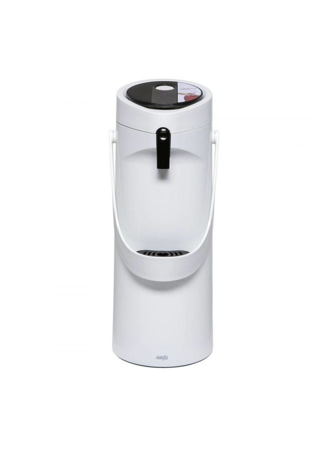 Double Wall Heat Insulated Vacuum Flask White 1.9Liters