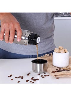 Royalford Stainless Steel Vacuum Bottle Sweat Free Leakproof Dishwasher Safe Water Bottle Silver 1Liters  - Image 5