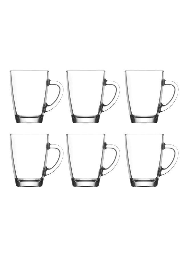 LAV 6-Piece Vega Mug Set Clear 6x250ml  - Image 1