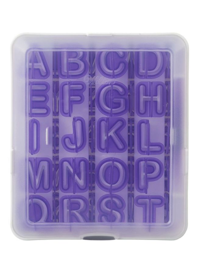 ويلتون طقم قطّاعات على شكل أحرف أبجدية و أرقام مكون من 40 قطعة أرجواني 6.2x5.43بوصة - Image 2
