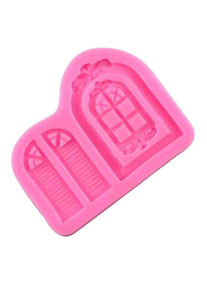 Beauenty 3D Door Window Silicone Cake Mold Pink One Size