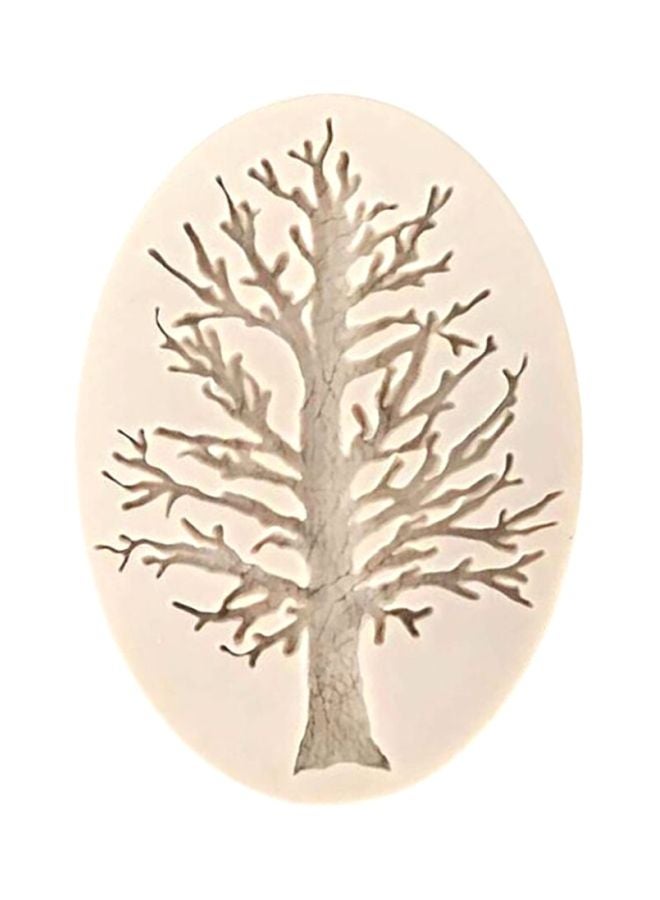 بيوينتي قالب كيك من السيليكون بتصميم شجرة ثلاثية الأبعاد، لون رمادي بني