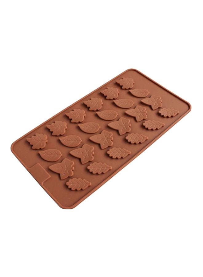 Sharpdo 24-Cavity Silicone Cake Mould Brown 21.5x11.7x0.3cm - Image 1