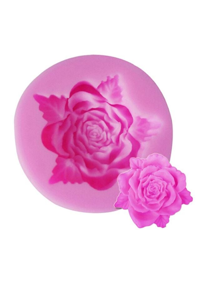 Sharpdo Fondant Rose Shaped Silicone Cake Mould Pink 5x1.5cm - Image 2