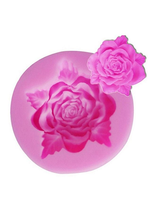 Sharpdo Fondant Rose Shaped Silicone Cake Mould Pink 5x1.5cm - Image 3