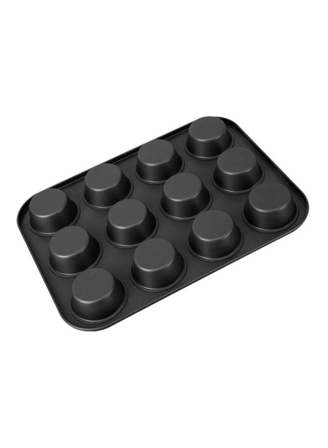 Sharpdo 12-Cup Cake Mould Black - 35x26.2cm - Image 2