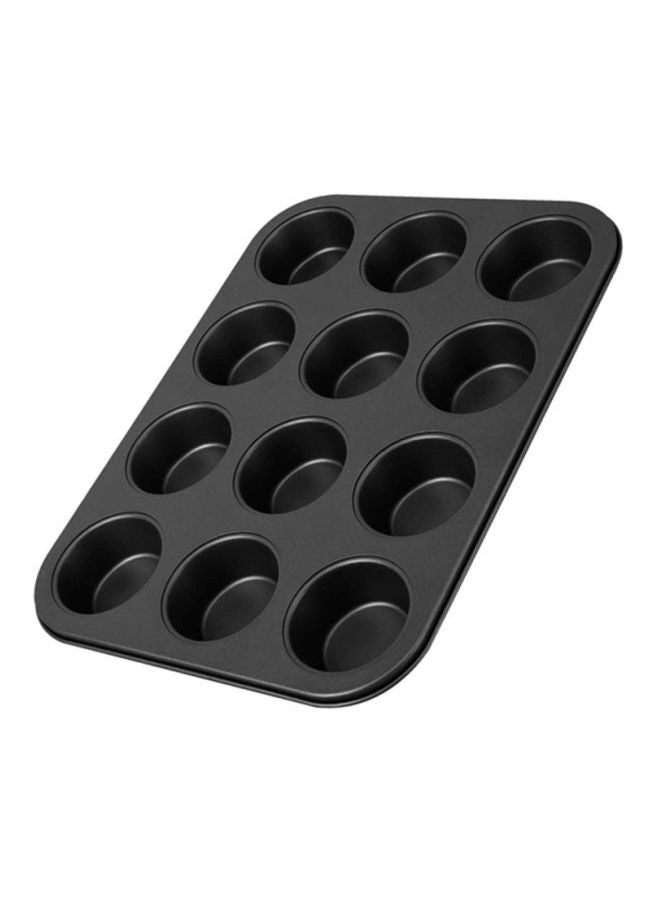 Sharpdo 12-Cup Cake Mould Black - 35x26.2cm - Image 3
