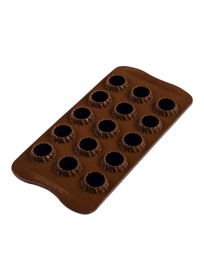 Silikomart Choco Flame Silicone Mould Brown 11x28x240mm - Image 2