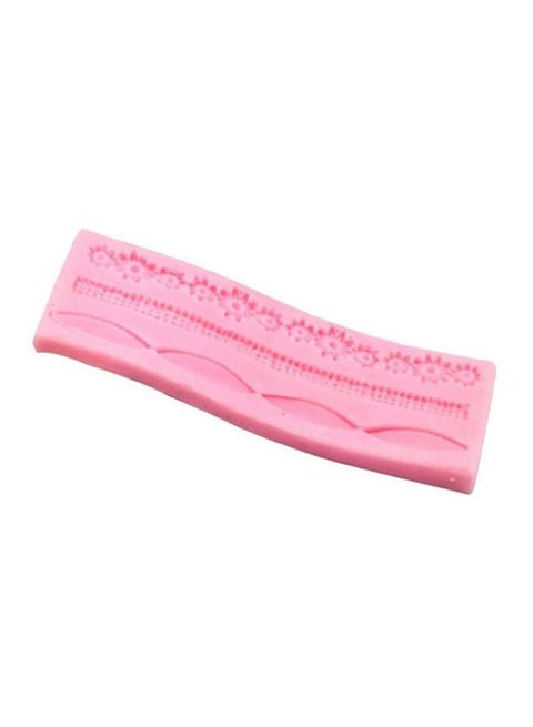 Cake Fondant Mold Pink 12x4x0.8cm