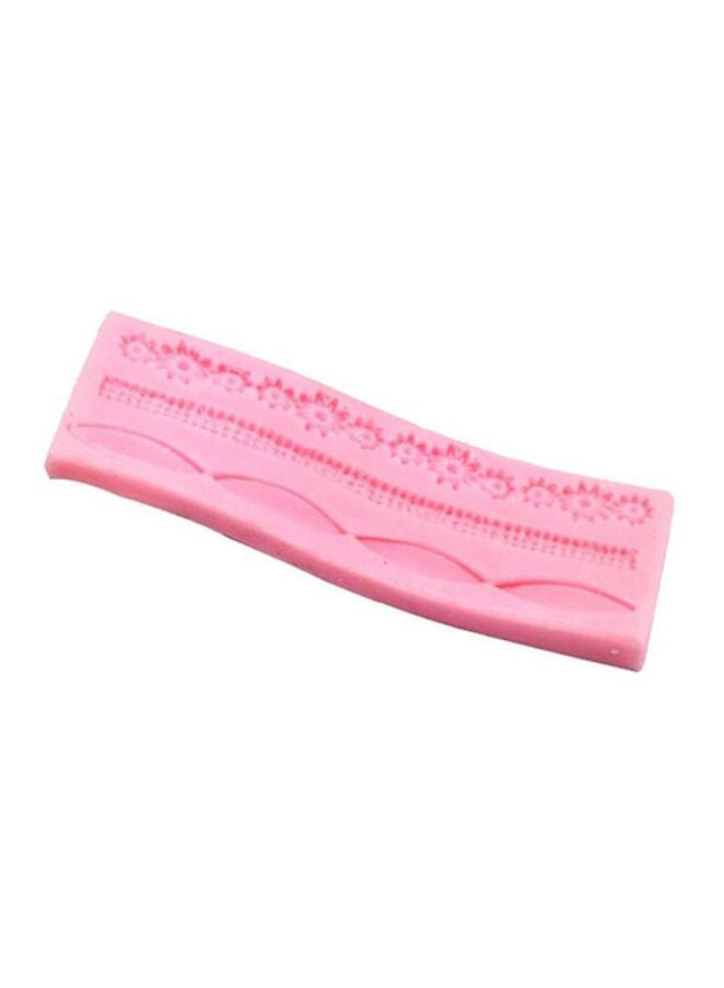 Cake Fondant Mold Pink 12x4x0.8cm