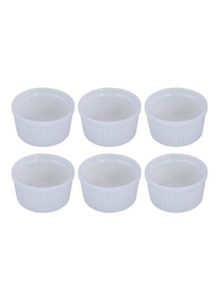 6-Piece H.P Lined Ramekin Set Ivory 6.8x3.5cm - v1615474946/N13162245A_1